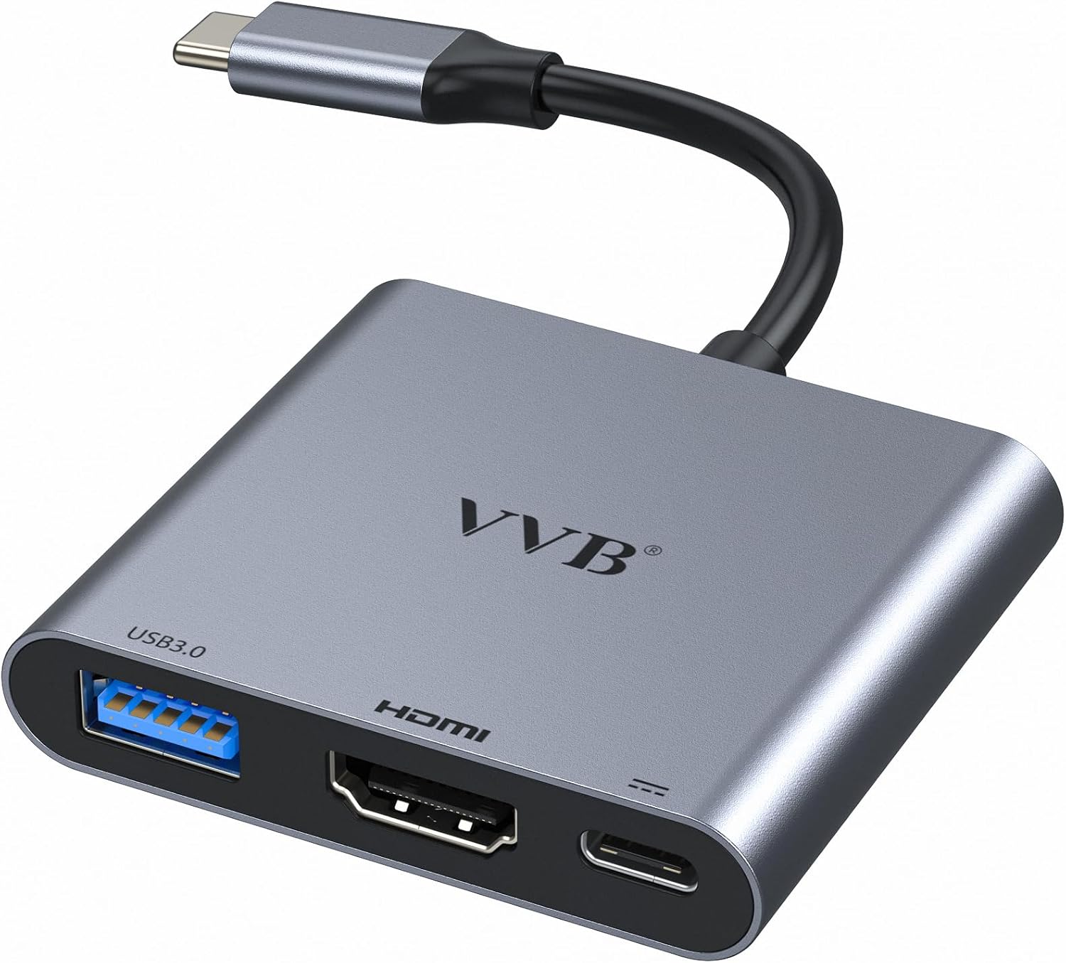 4K USB C to HDMI Adapter with USB 3.0 and PD Charge Port for iPad Pro MacBook