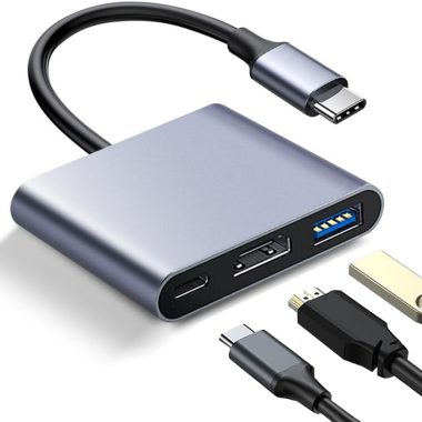 4K USB C to HDMI Hub with USB 3.0 and PD Fast Charging for iPhone 15 iPad MacBook Samsung