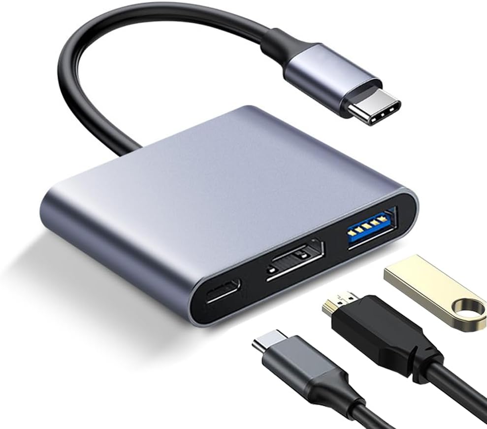 4K USB C to HDMI Hub with USB 3.0 and PD Fast Charging for iPhone 15 iPad MacBook Samsung