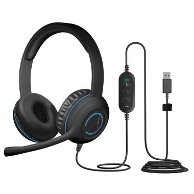 Durable USB Stereo Headset with Clear Audio for Calls