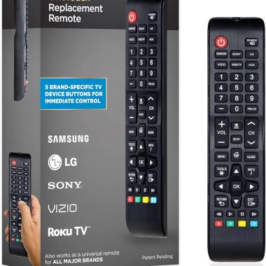 UltraPro OneTouch Universal Remote for Samsung TVs 2 Device Black