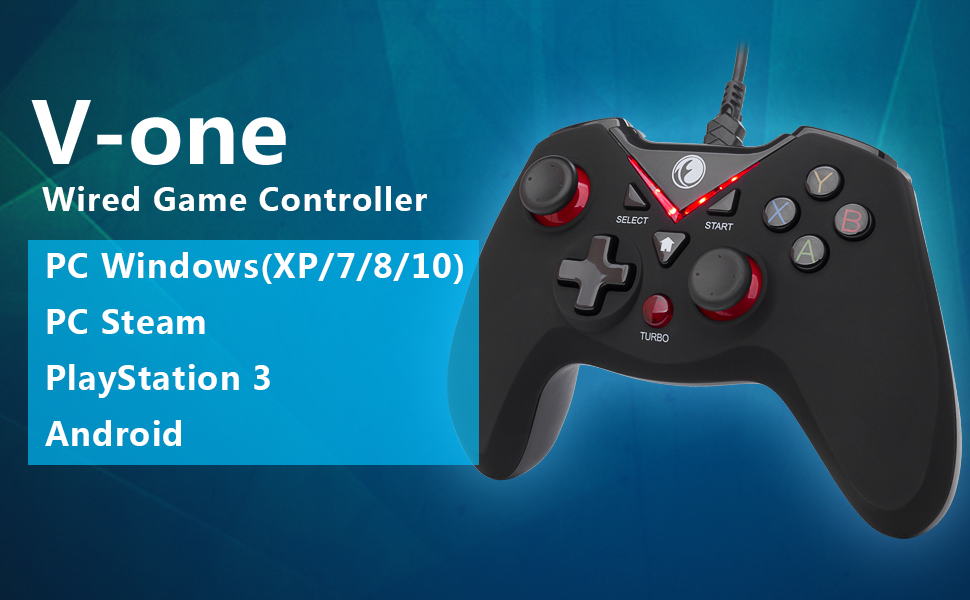 IFYOO V-one Wired Gaming Controller for PC Windows(XP/7/8/10), Android and PS3