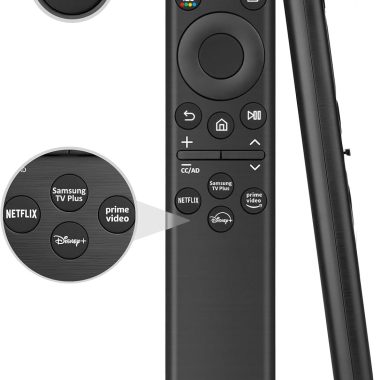 Samsung Smart TV Voice Remote Universal Replacement for Curved UHD QLED LED 4K 8K TVs with 4 Shortcut Buttons