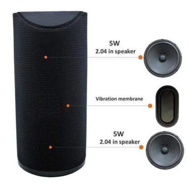 TG113 Portable Waterproof Bluetooth Speaker for LG L60 Dual, Ultra Boost Bass, DJ Sound
