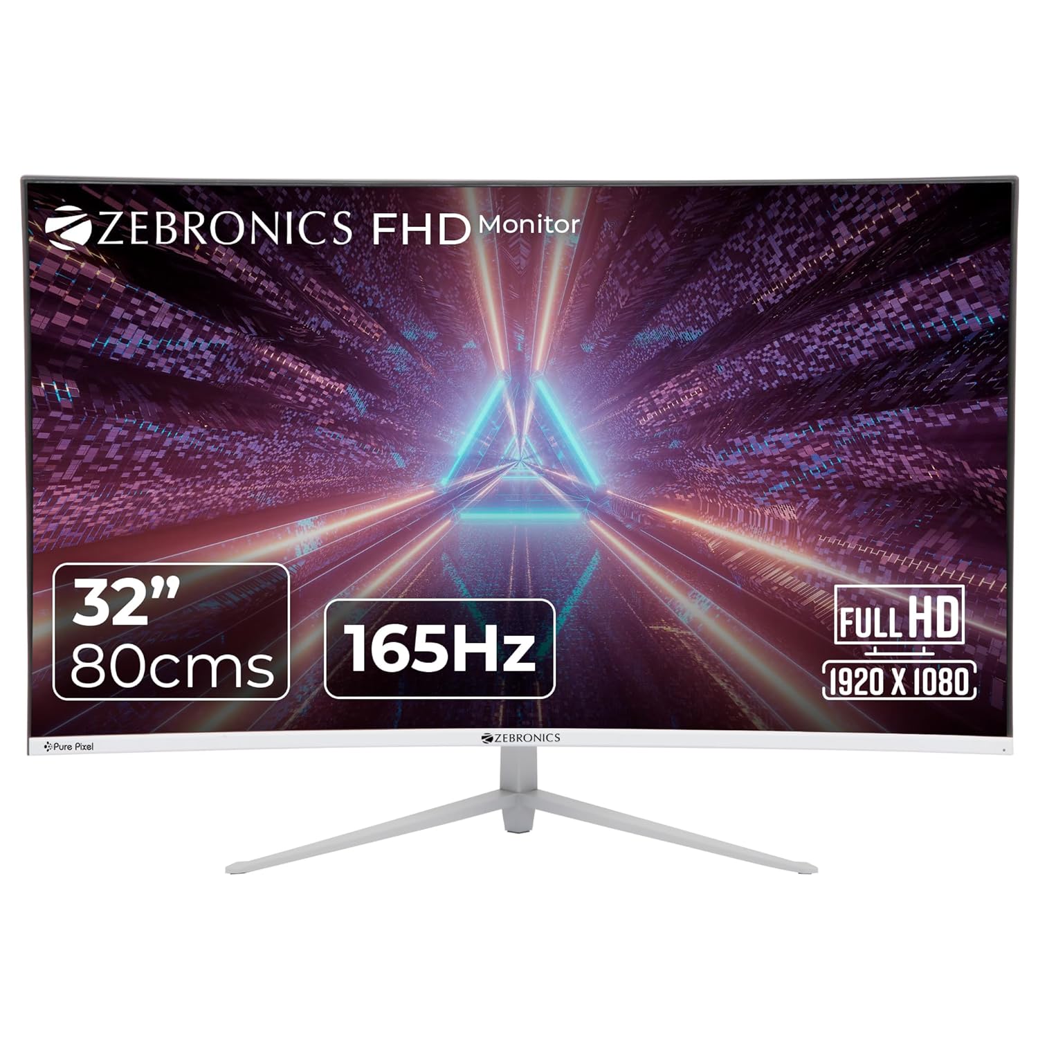 Zebronics AC32FHD 32 Inch 1080p Curved LED Gaming Monitor 165Hz Wall Mountable