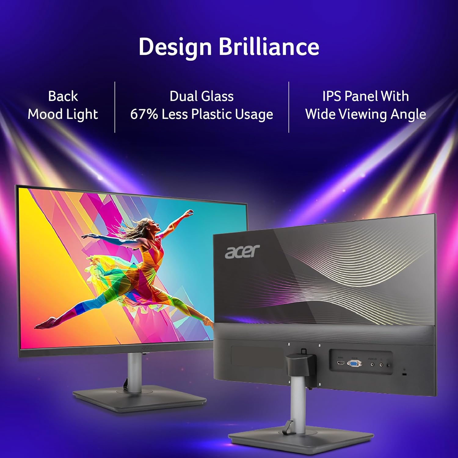 Acer RS272 27 Inch Full HD IPS Ultra-Thin LED Monitor with 120Hz Refresh Rate - Image 2