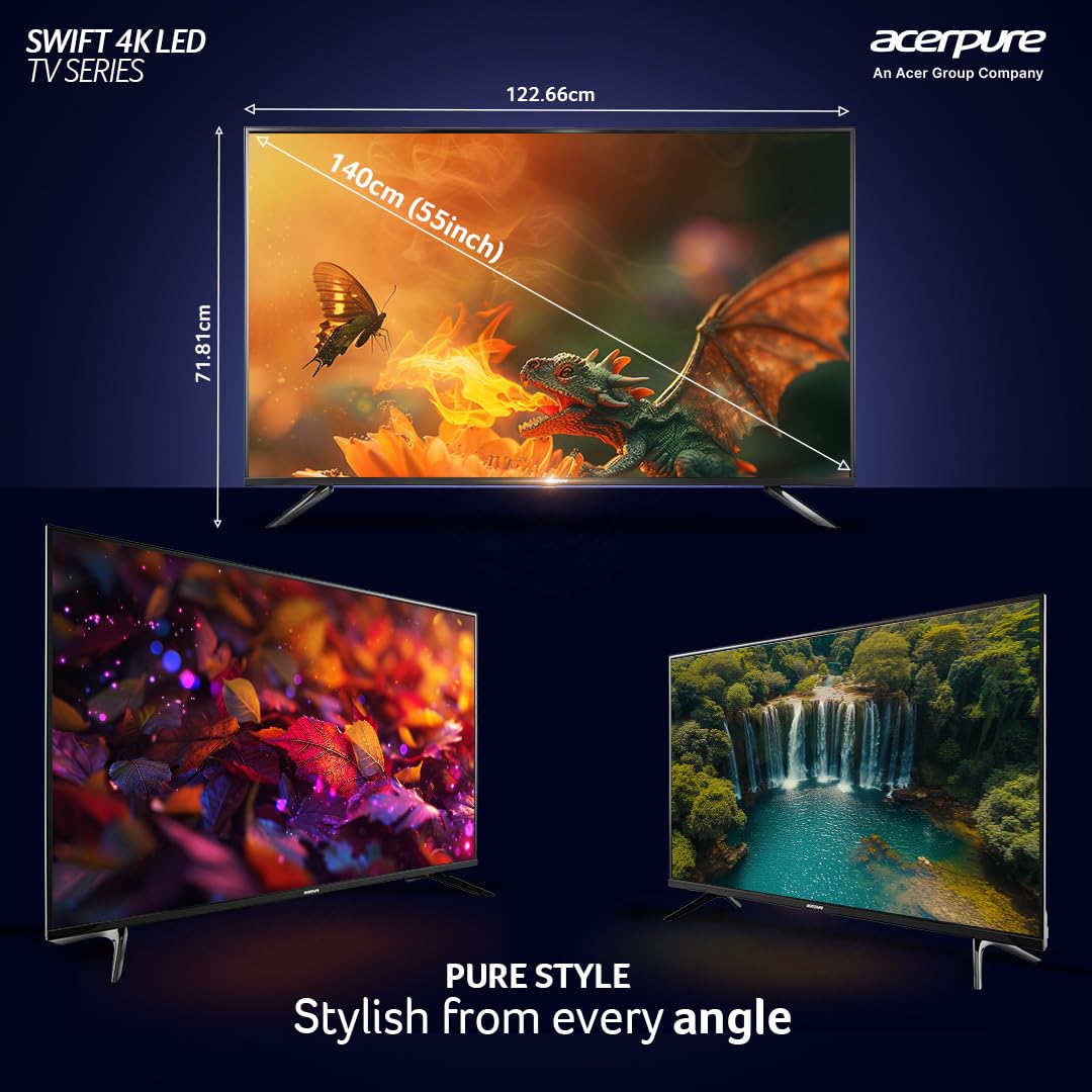 Acerpure Swift Series 55 Inch 4K UHD LED Smart Google TV Black AP55UG51ASFTD - Image 12