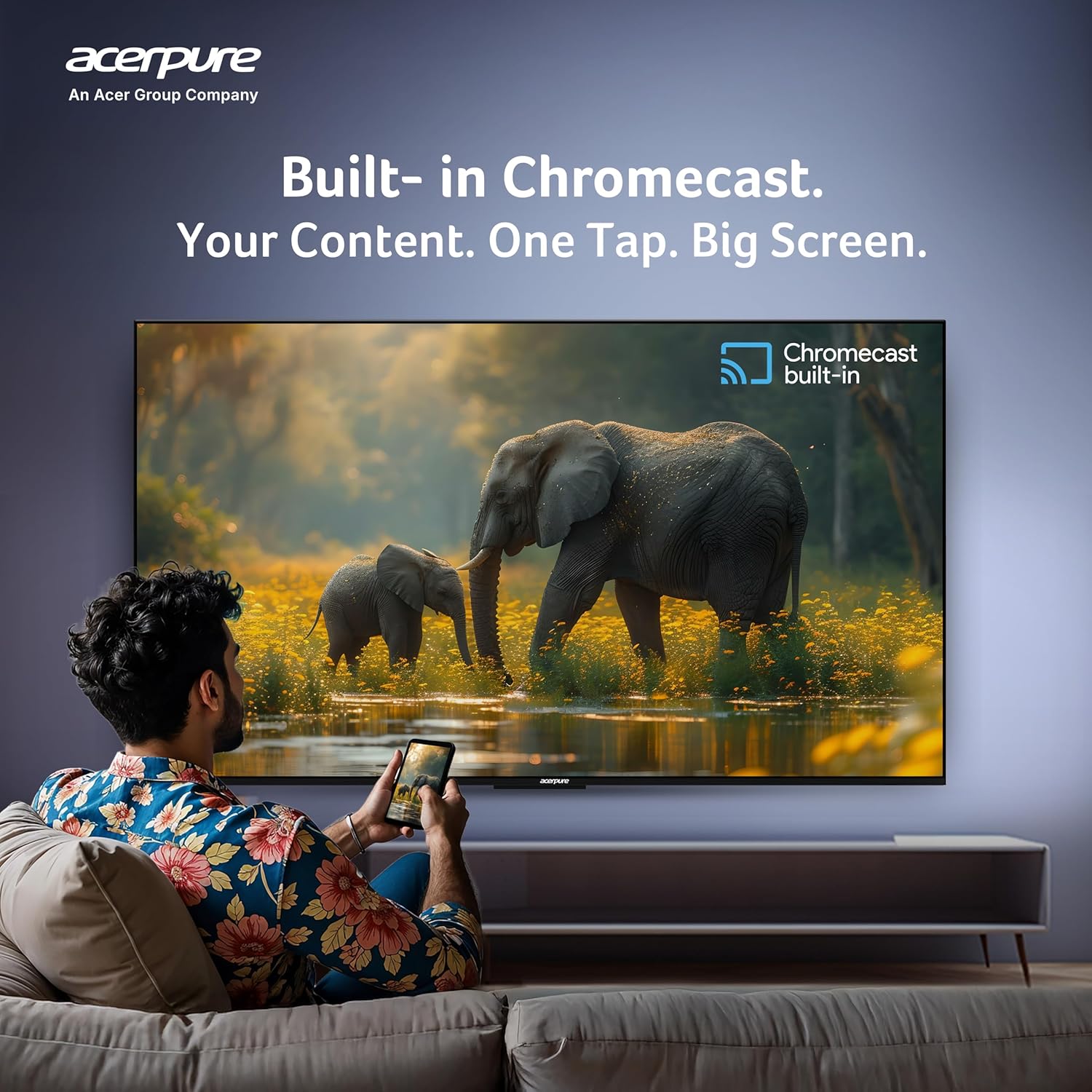 Acerpure 65 Inch QLED Smart Google TV AP65QG96MGS5 Silver - Image 10
