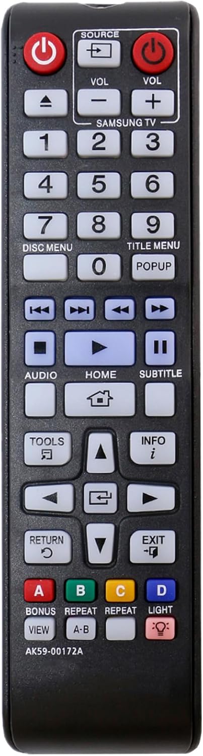AK59-00172A Replacement Remote for Samsung Blu-Ray DVD Players BD-F5700 BD-J5100 5700 - Image 5