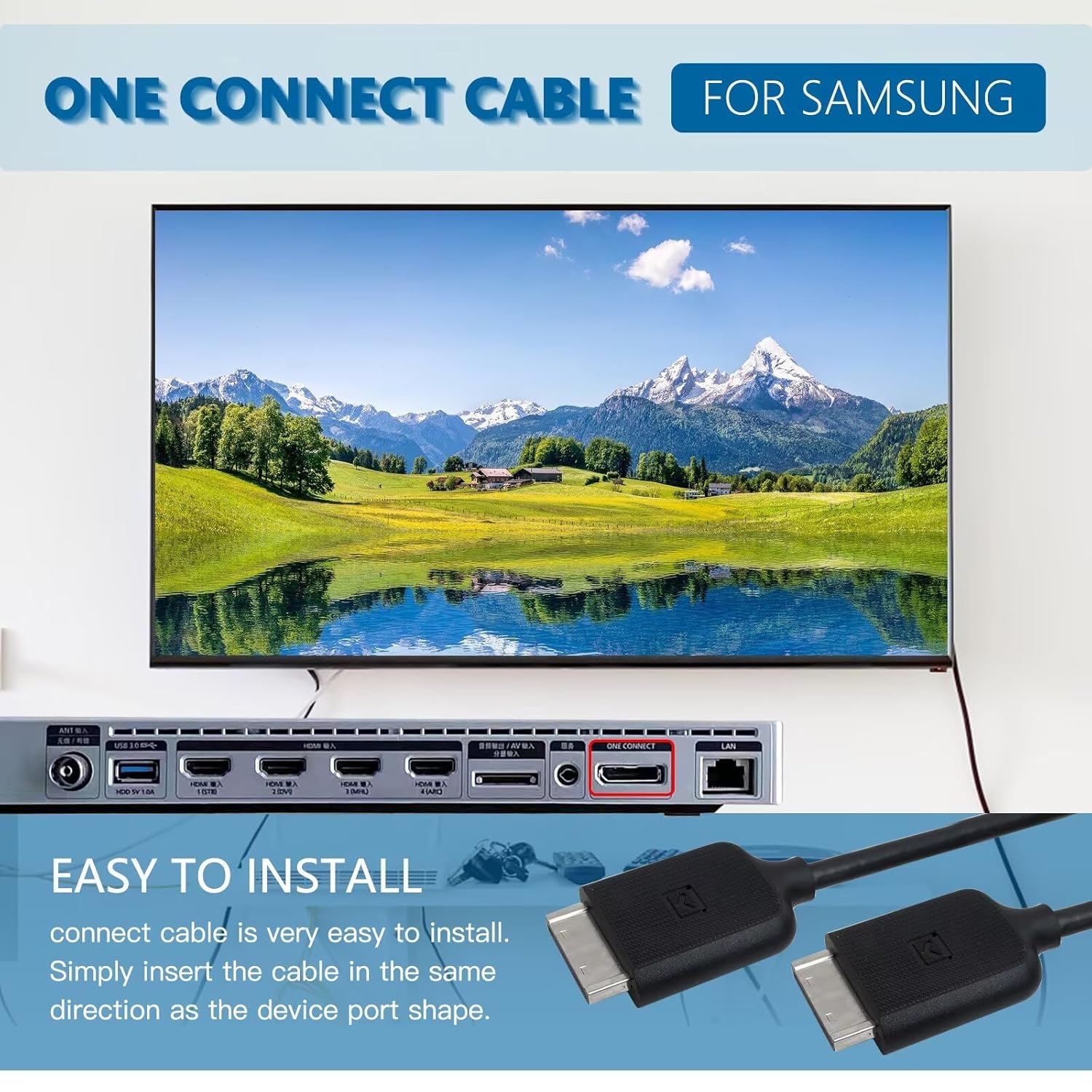 Samsung One Connect Cable BN39-02209B BN39-02210A 7000-9000 Series TV - Image 3