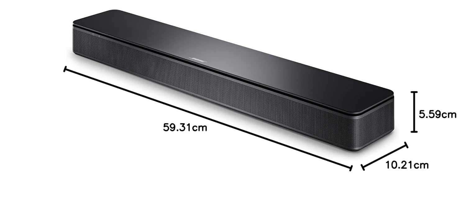 Bose Small TV Soundbar Black Bluetooth HDMI-ARC Remote Optical Cable Wall Mountable - Image 8
