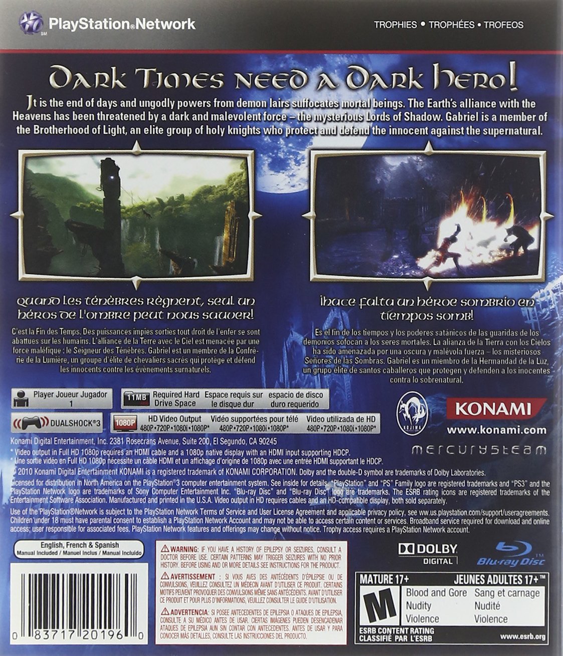 Castlevania Lords of Shadow Playstation 3 Used Game Disc - Image 2