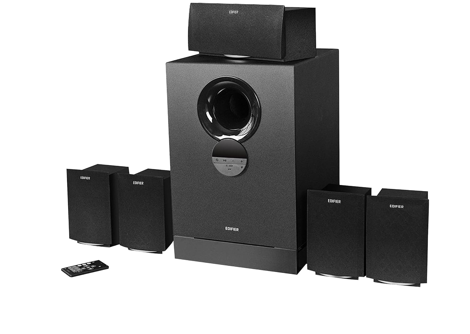 Edifier R501BT 93W 5.1 Channel Wireless Bluetooth Satellite Speaker System Black - Image 2