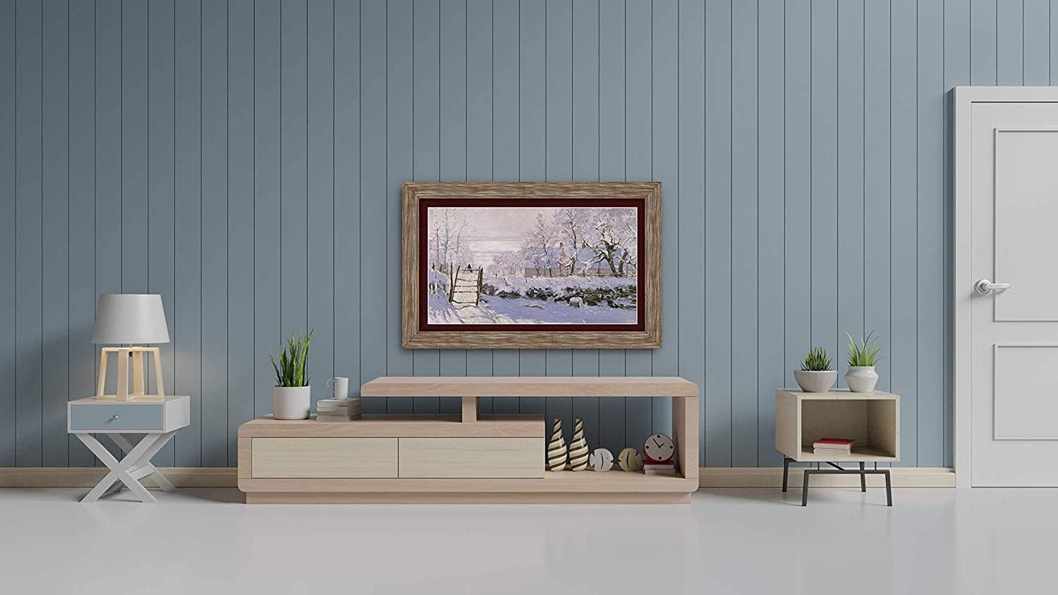 Distressed Barnwood Deco Frame for 32-inch Samsung The Frame TV 2021-2025 - Image 2