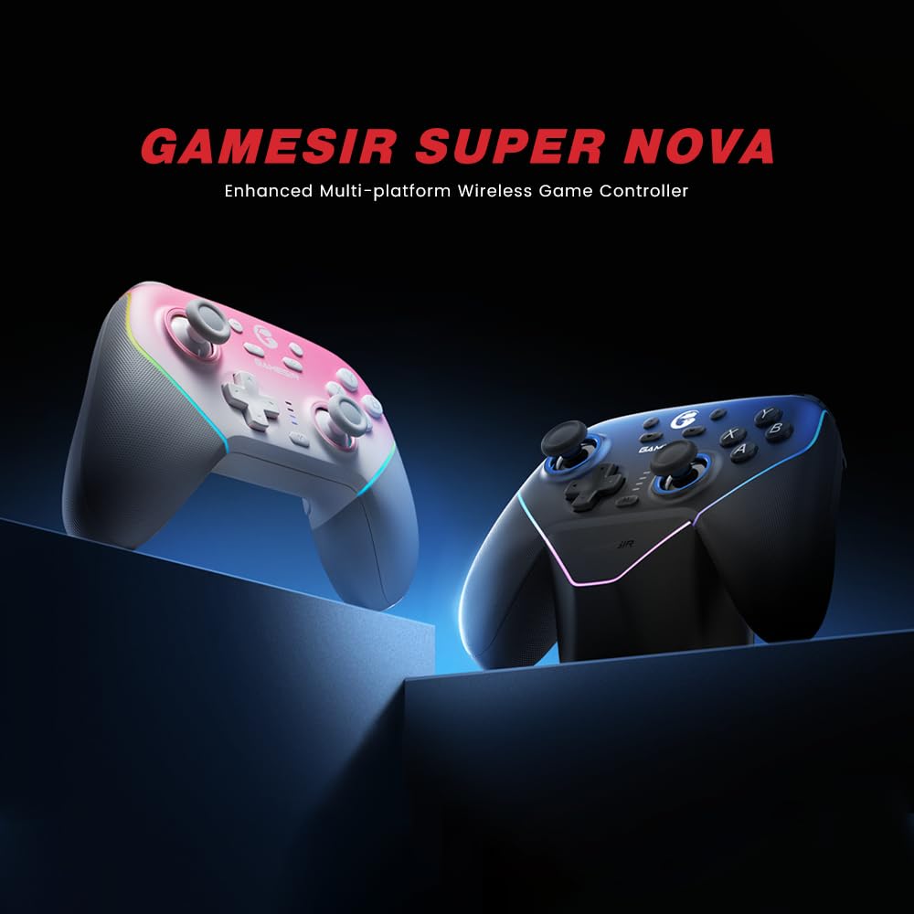 GameSir Super Nova Wireless Controller Blue, 1000Hz Polling, Hall Effect Sticks, RGB, 1000mAh Battery - Image 7