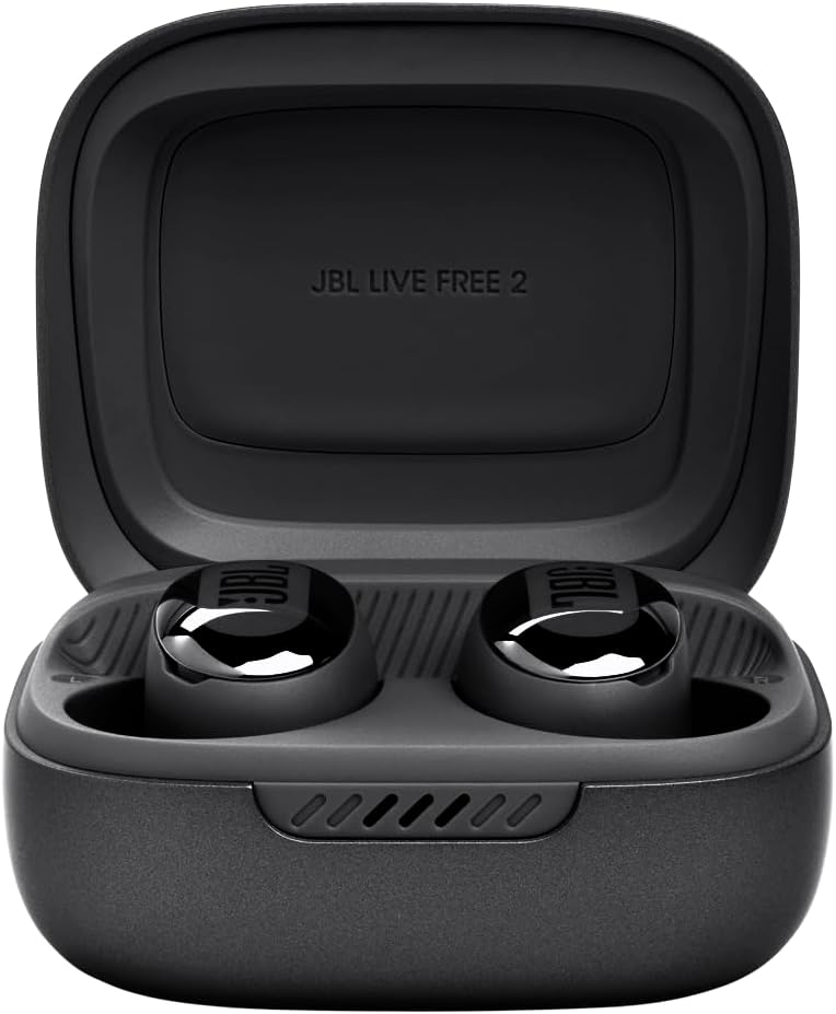 JBL Live Free 2 Black True Wireless Noise Cancelling Earbuds 35hr Playtime IPX5 Waterproof Oval Tubes - Image 8