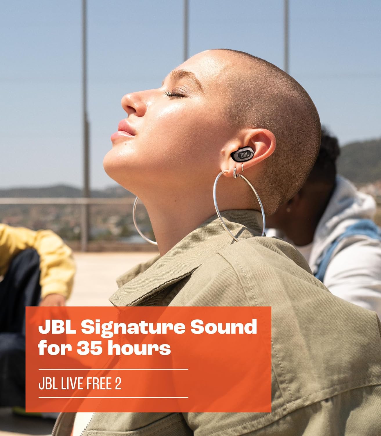 JBL Live Free 2 Black True Wireless Noise Cancelling Earbuds 35hr Playtime IPX5 Waterproof Oval Tubes - Image 5