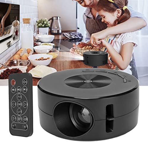 Luqeeg Mini Portable LCD Projector Black 500 Lumens for iOS Phone Tablet with Remote - Image 5