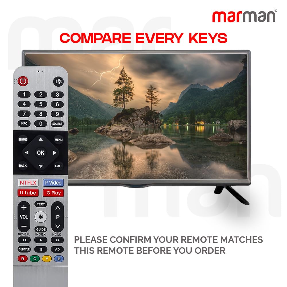 marman Replacement Remote for Kodak Smart TV XC9000 TB5000 Series 4K LED OLED Non-Voice Hotkey Model - Image 3