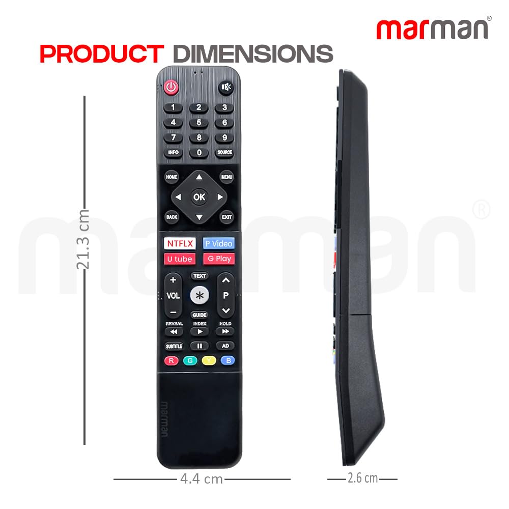 marman® Replacement Remote for Lloyd Android Smart TVs 4K UHD Full HD OLED Condition New - Image 4