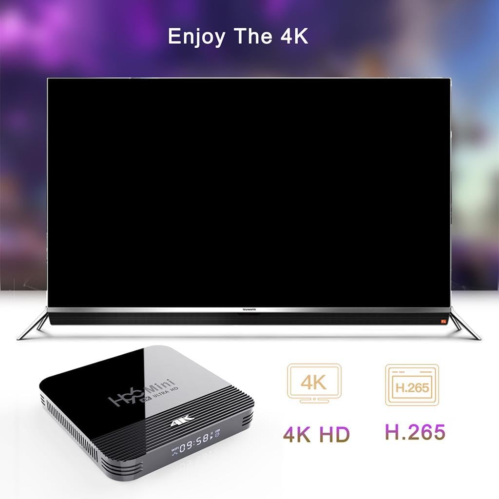 MERISHOPP H96 Mini H8 Android TV Media Player 1+8GB 2.4G/5G WiFi US Plug - Image 7