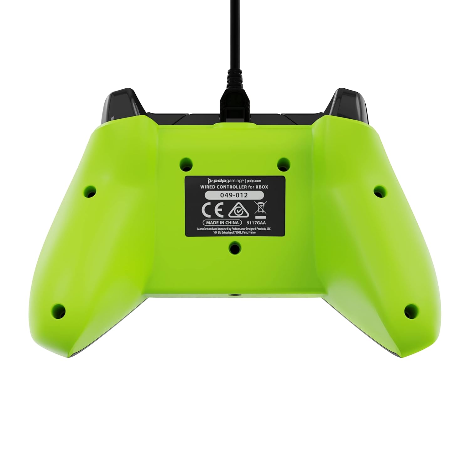 PDP Wired Xbox Controller Electric Carbon Grey/Yellow Mappable Buttons 8ft Cable 3.5mm Jack - Image 4