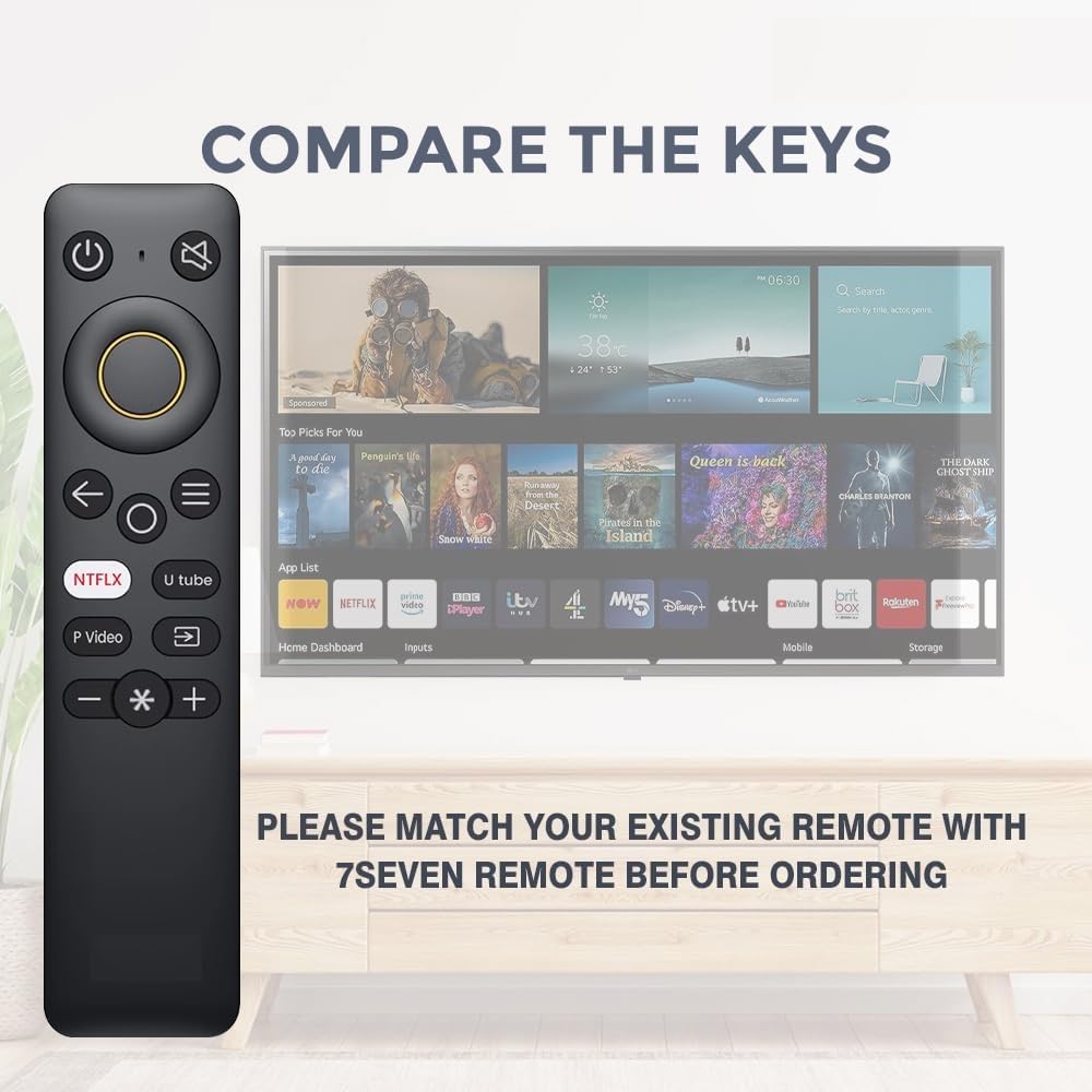 Realme Smart TV Remote for Android LED OLED QLED TVs Non-Voice, 100% Compatible - Image 2