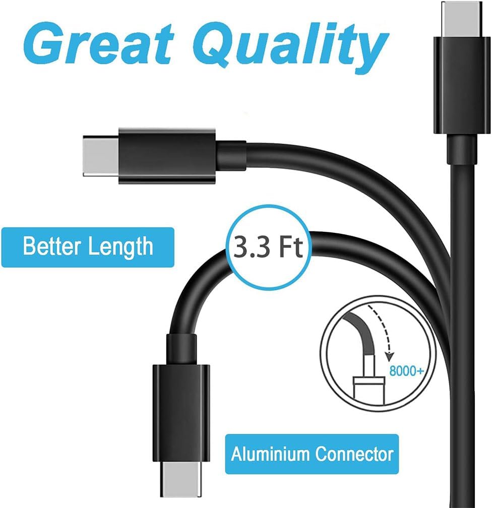 Samsung Smart TV Remote USB-C Charging Cable Adapter for Frame TV Solar Cell Voice QLED Controls 3.3FT - Image 4