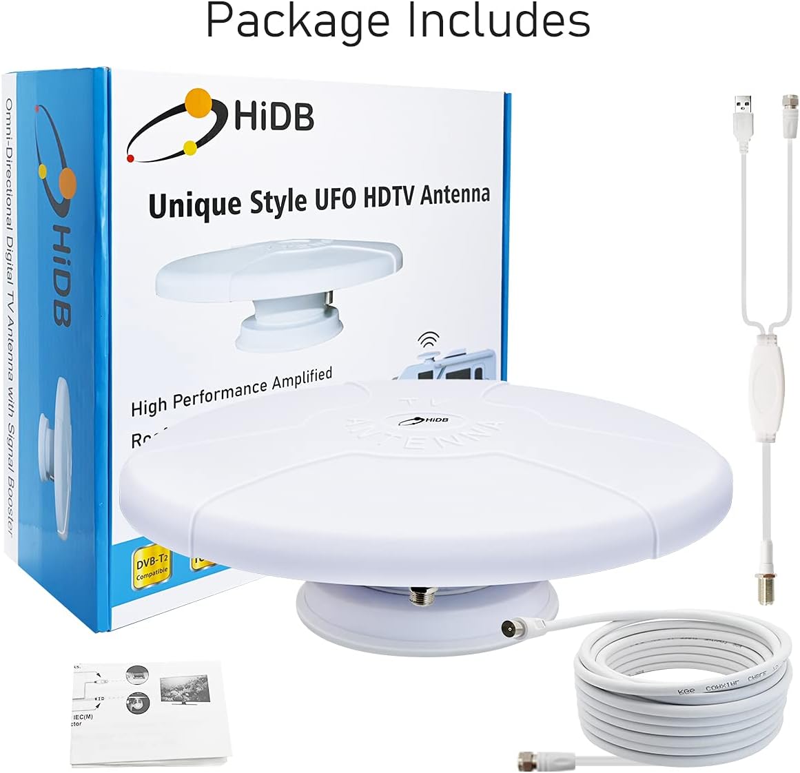 Amplified Digital HD RV TV Antenna with Long Range Reception Magnetic Base-W for Camper Trailer Boat - Image 9