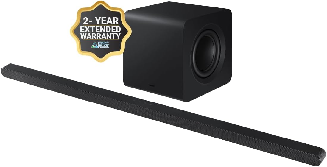 Samsung HW-S800D 3.1.2ch Wireless Dolby Atmos Soundbar Q-Symphony 2024 Model Black 2 Year Warranty Bundle - Image 2