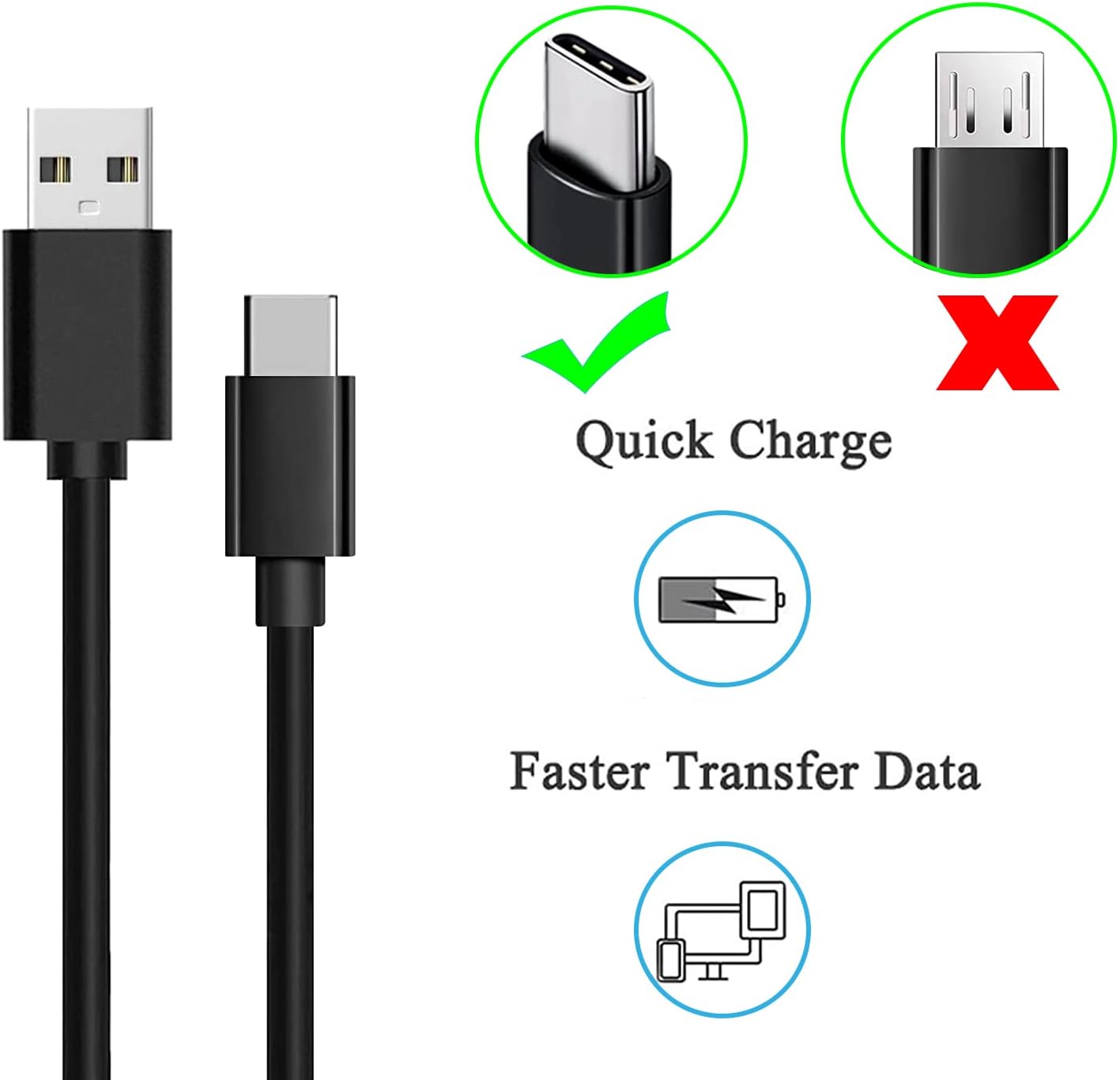 Samsung TV Remote Charger Cord Replacement for Frame and QLED Smart Controls - Image 4