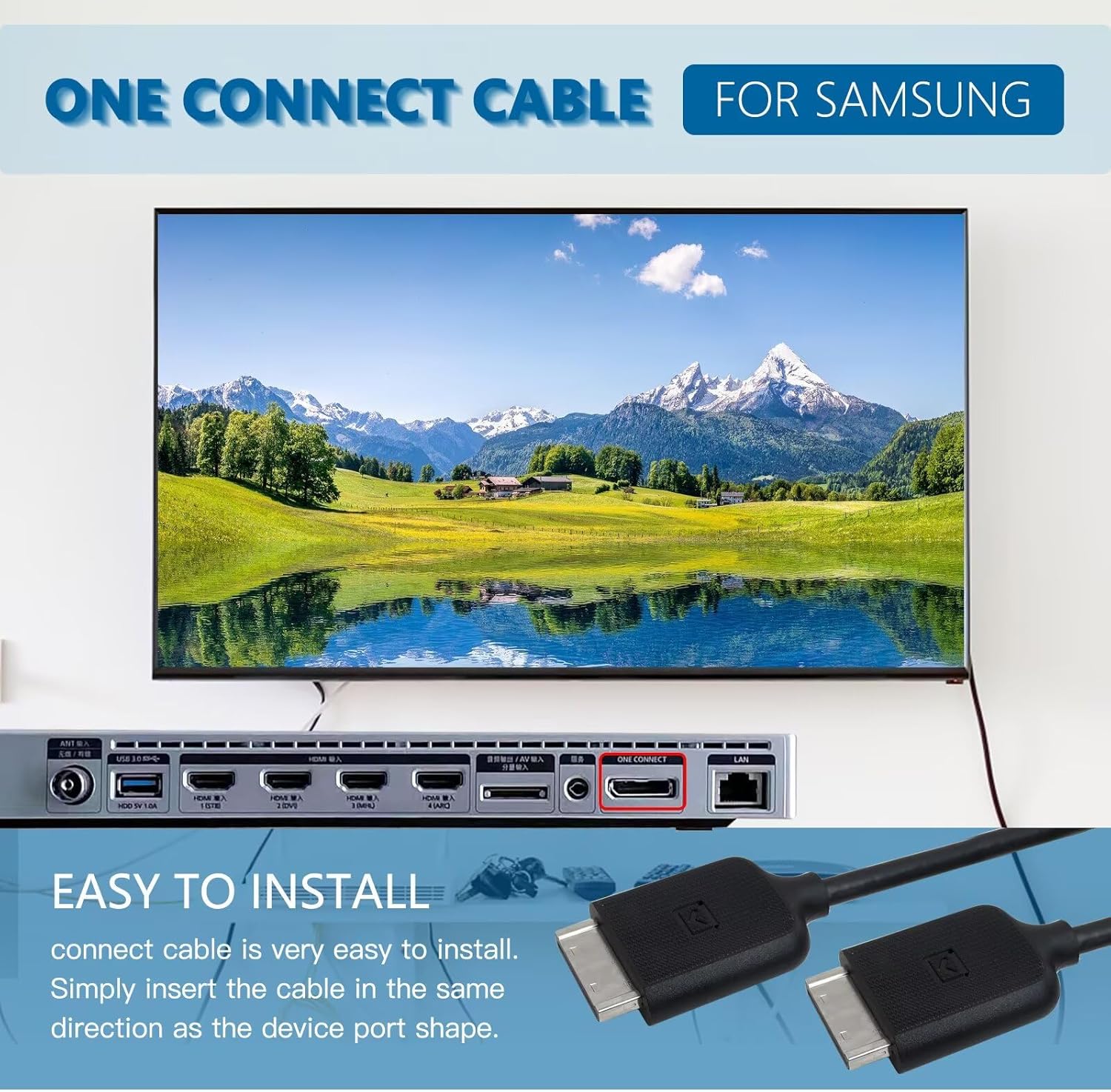 Samsung TV Box Connection Cable BN39-02210A BN39-02210C BN81-16660A Black 2m - Image 8