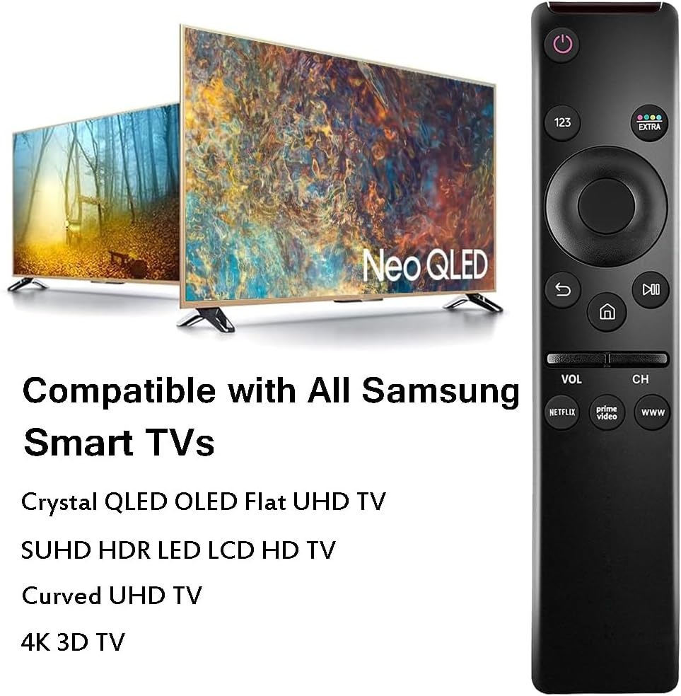 Samsung 4K 8K Smart TV Replacement Universal Remote 13-Button Netflix PrimeVideo WWW Infrared - Image 2