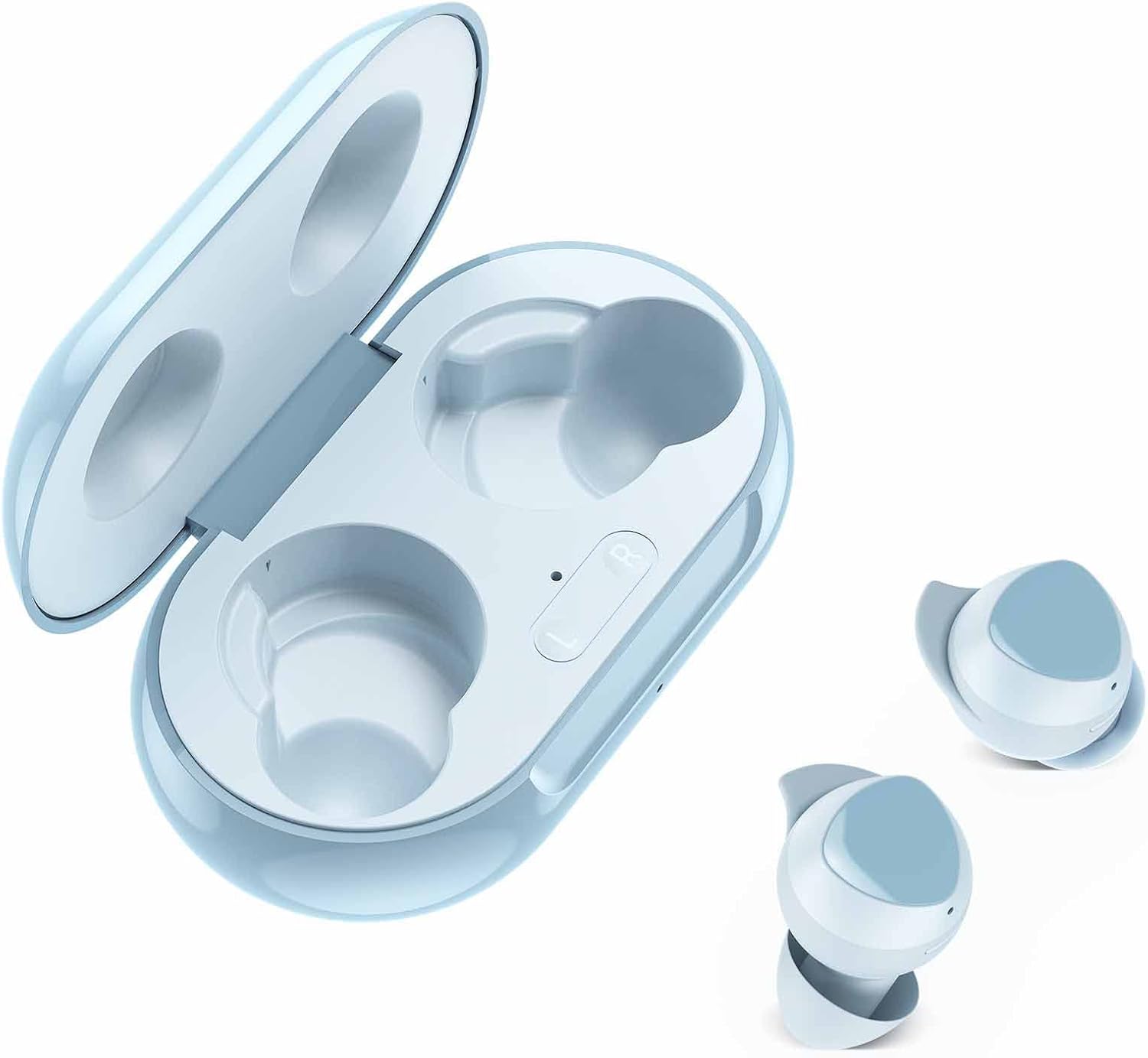 UrbanX Street Buds Plus True Wireless Earbuds for Samsung Galaxy Z Fold3 5G - Blue with Wireless Charging Case Included - Image 2