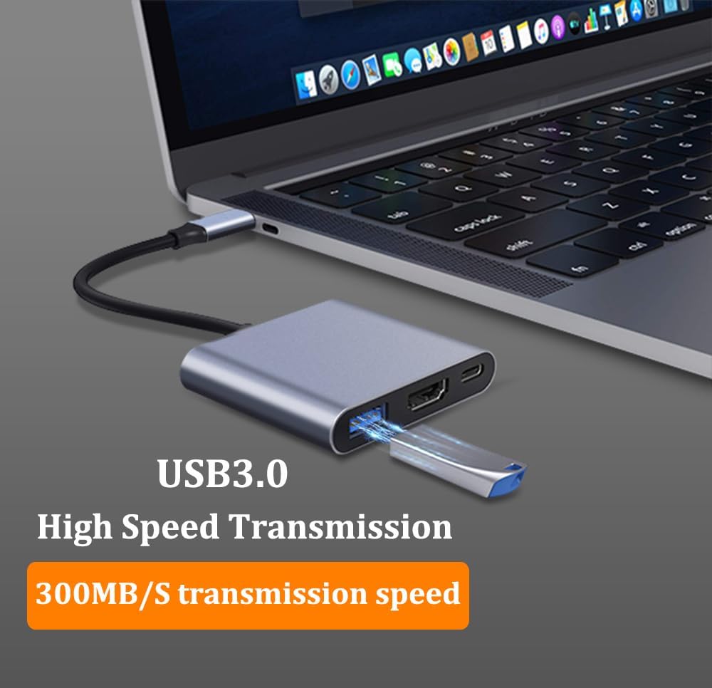 4K USB C to HDMI Hub with USB 3.0 and PD Fast Charging for iPhone 15 iPad MacBook Samsung - Image 5