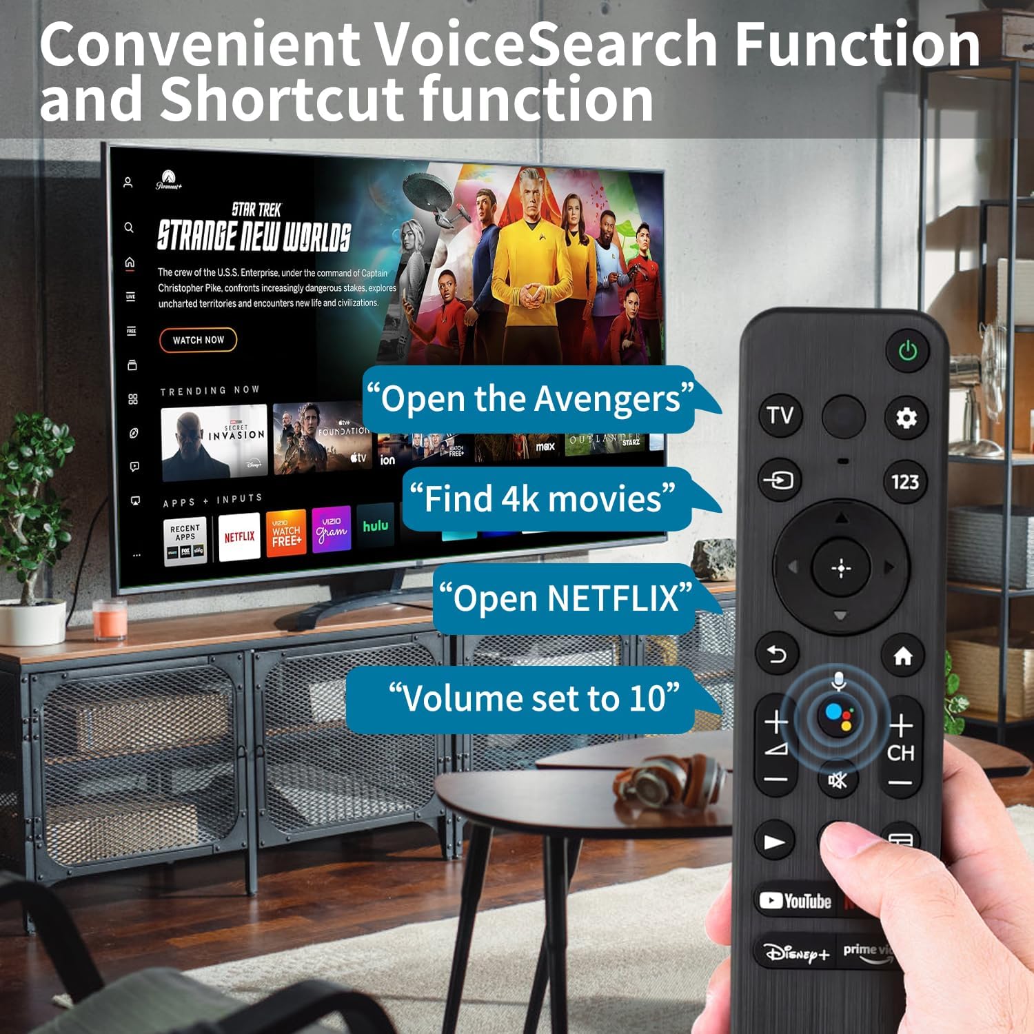 Sony Bravia 4K UHD Smart TV Voice Replacement Remote Control - Image 2