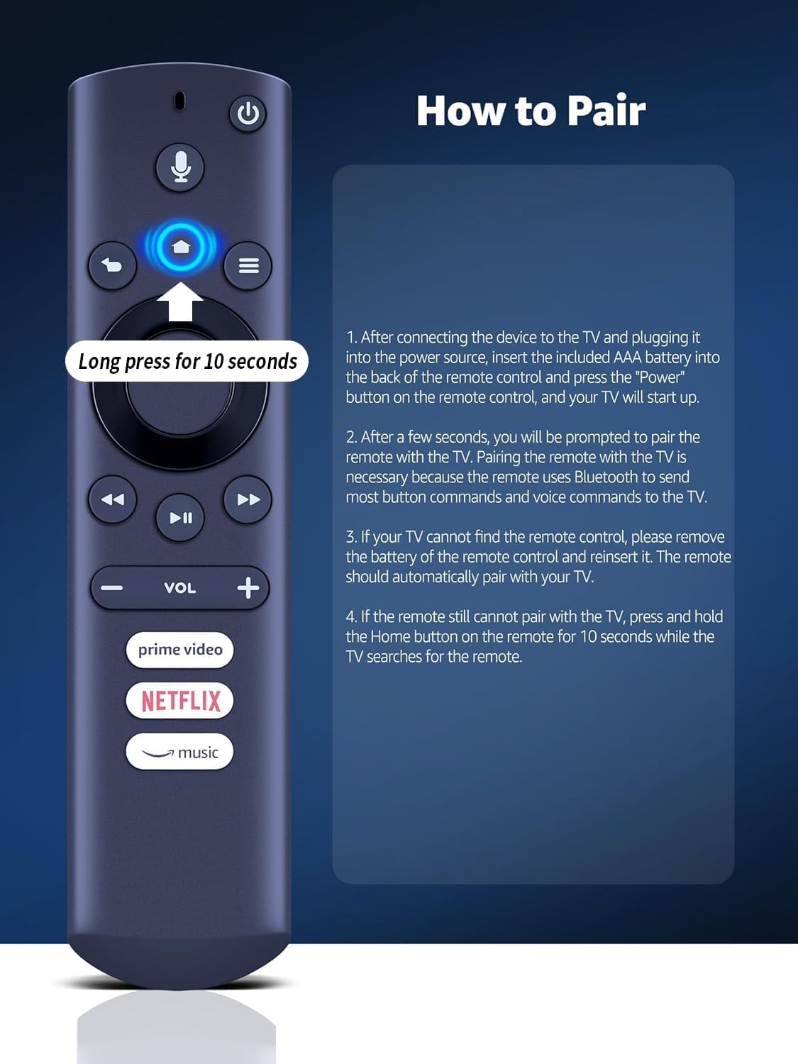 Voice Remote Control for Element Westinghouse 43GSR4100KN 2017 Series TVs - Image 4
