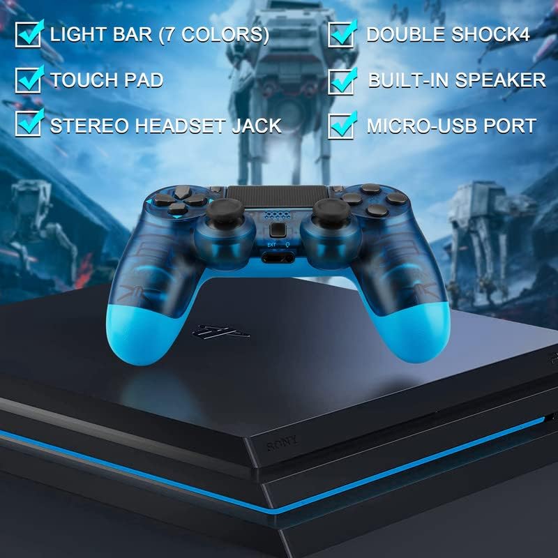 Yellow Wireless PS4 Game Controller Replacement for Playstation 4 Pro Slim PC Dual Vibration Motion Control - Image 4