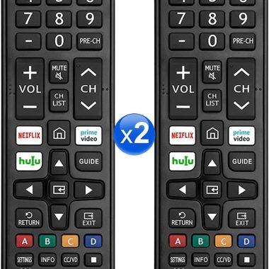 2 Pack New Universal Samsung TV Remote Replacement for Smart LED LCD HDTV QLED 4K 3D Series TVs Easy Setup