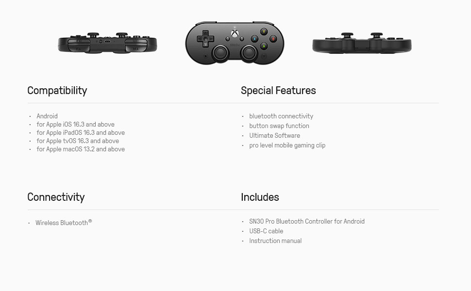 wireless Controller for iphone controller Mobile & Xbox Cloud Gaming on Android