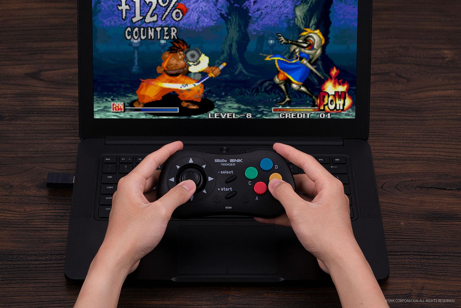 8Bitdo NEOGEO Wireless Controller Kyo Kusanagi Edition for Windows Android NEOGEO mini Classic Click Joystick - Image 5