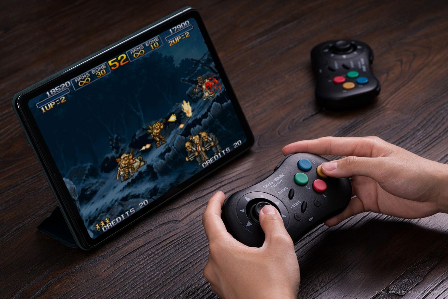 8Bitdo NEOGEO Wireless Controller Kyo Kusanagi Edition for Windows Android NEOGEO mini Classic Click Joystick - Image 9
