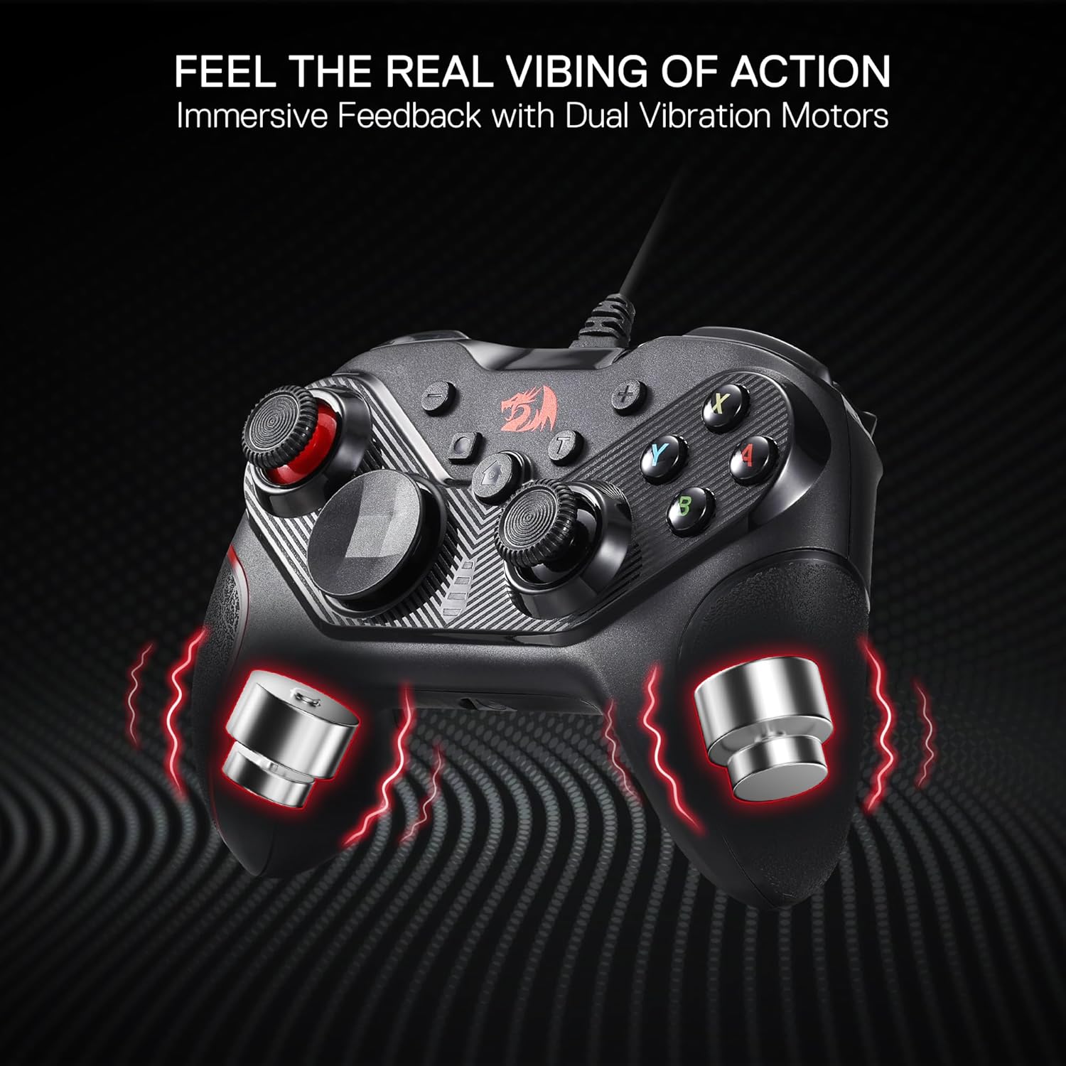 Redragon G710 Wired Gaming Controller for PC Android NS Dual Vibration Programmable Keys - Image 4