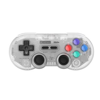 GENKI x 8BitDo PocketPro Portable Wireless Game Controller 128GB Hall Effect Joysticks Rumble Gyro USB-C