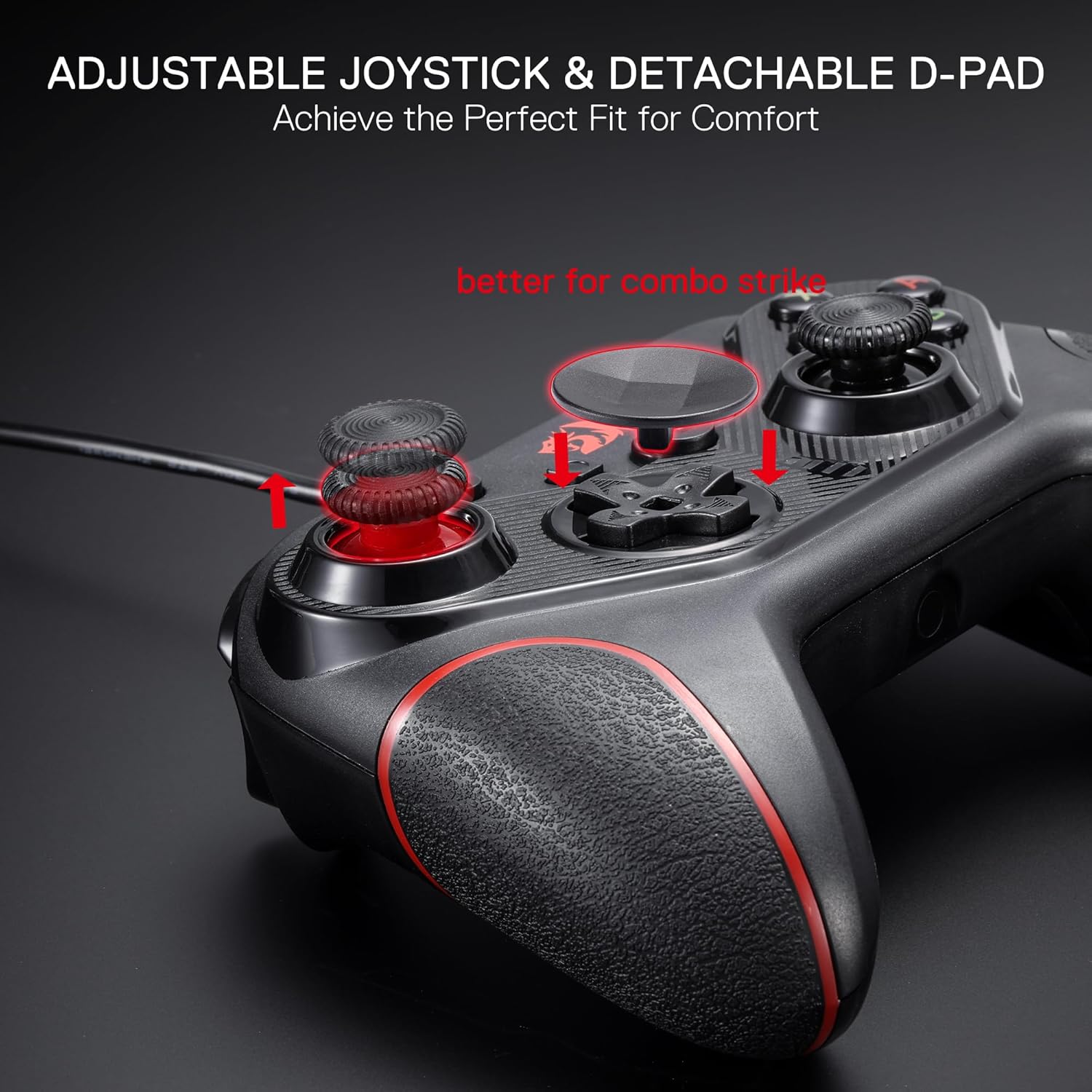 Redragon G710 Wired Gaming Controller for PC Android NS Dual Vibration Programmable Keys - Image 3